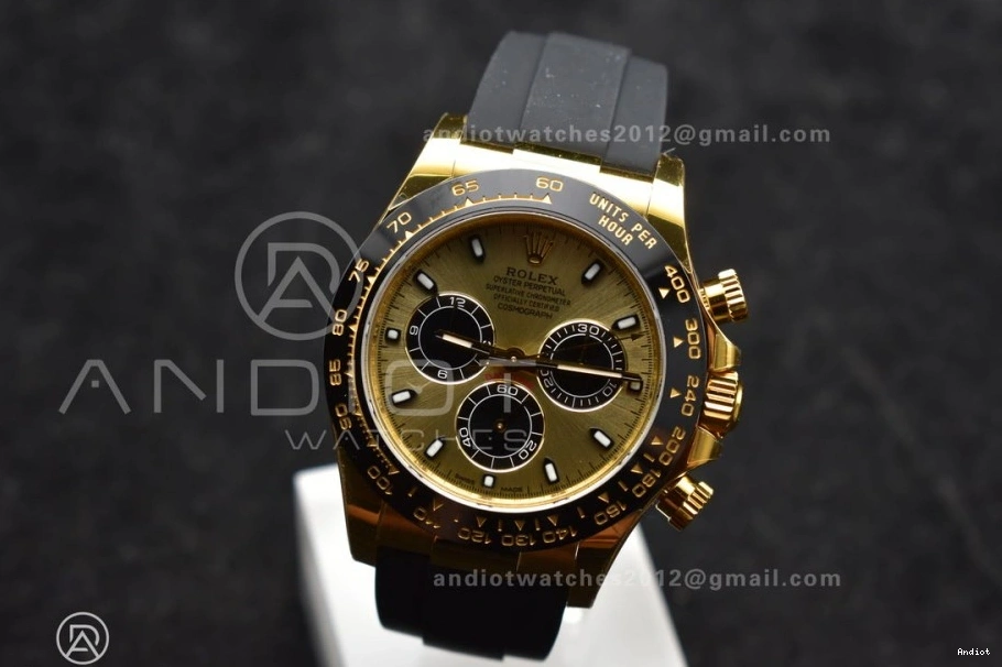 Steel Strap flex on Best Daytona DD4130 1:1 904L VSF Dial 116518 Edition YG Oyster 0223